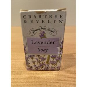 Vintage Crabtree & Evelyn‎ Lavender Soap 1.4 Oz NEW WITH BOX